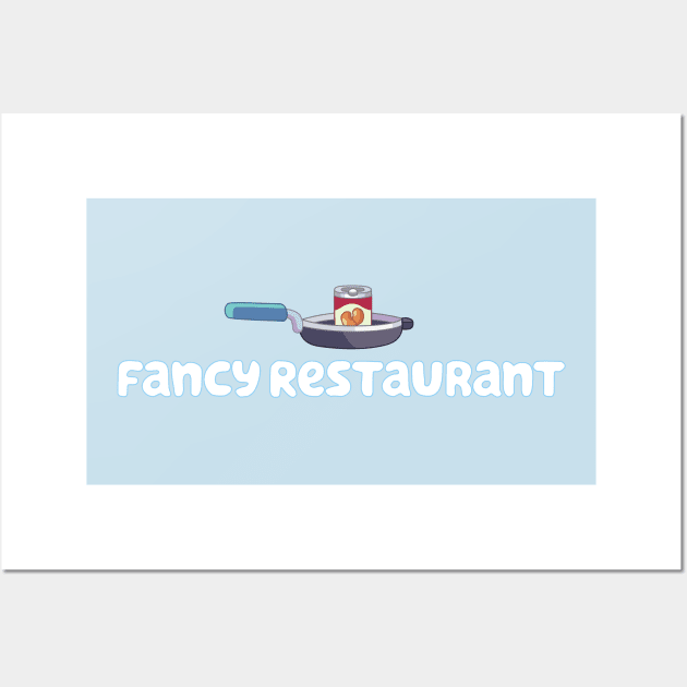 Bluey - Fancy Restaurant Wall Art by HighResPrints